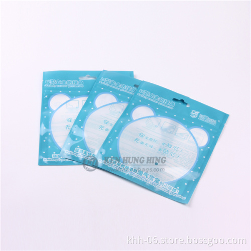 CMYK printed 3 side seal clothes packaging ziplock plastic bag